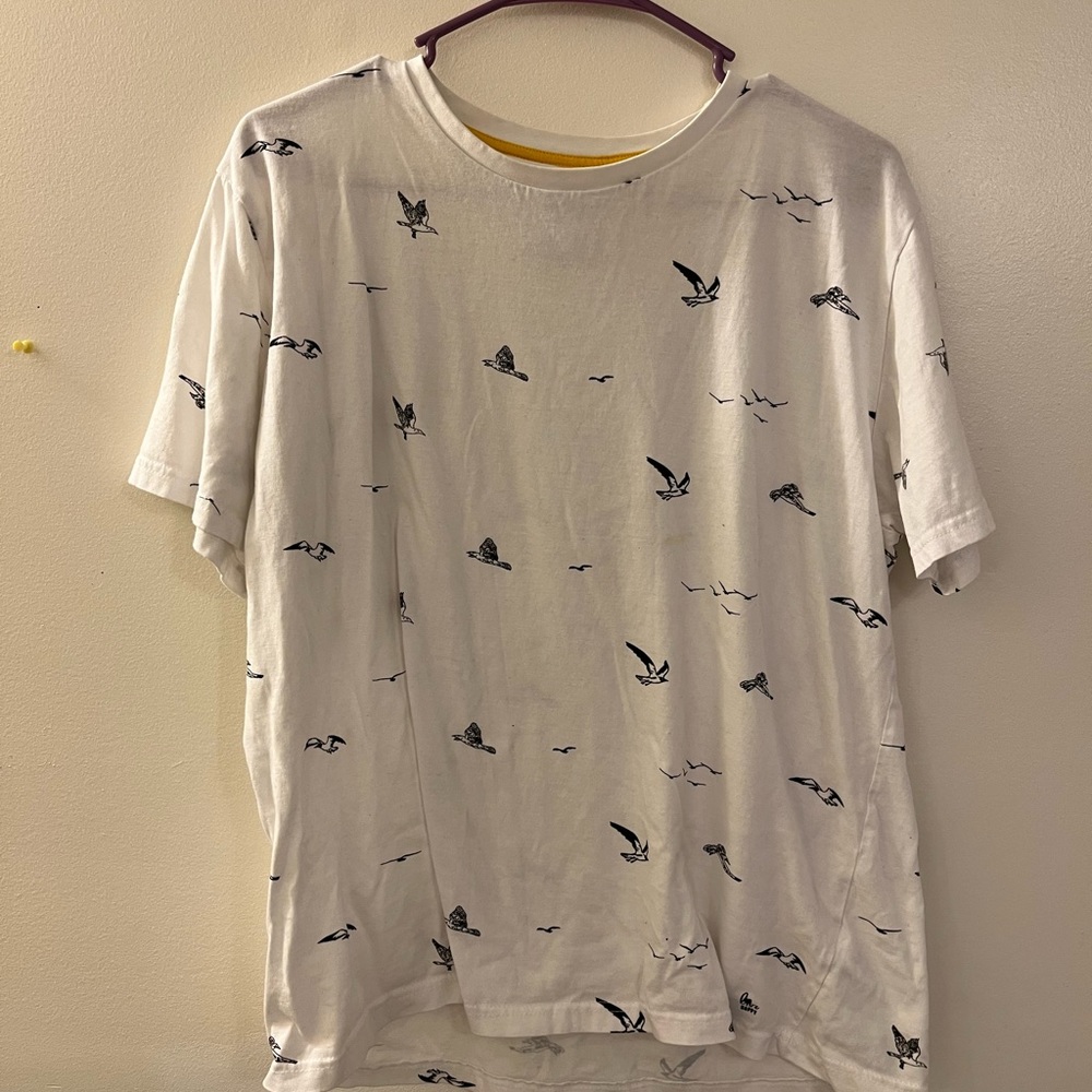 Denim & Flower large mens t shirt with eagles